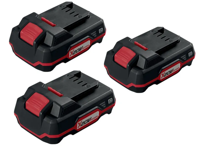 3 accu's 20 V - 2 Ah<PARKSIDE® Clearance