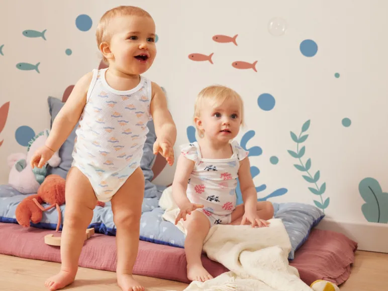 2 baby rompertjes<lupilu® Online
