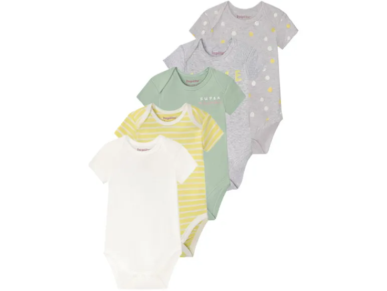 5 babyrompertjes<lupilu® Outlet