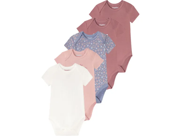 5 babyrompertjes<lupilu® Outlet