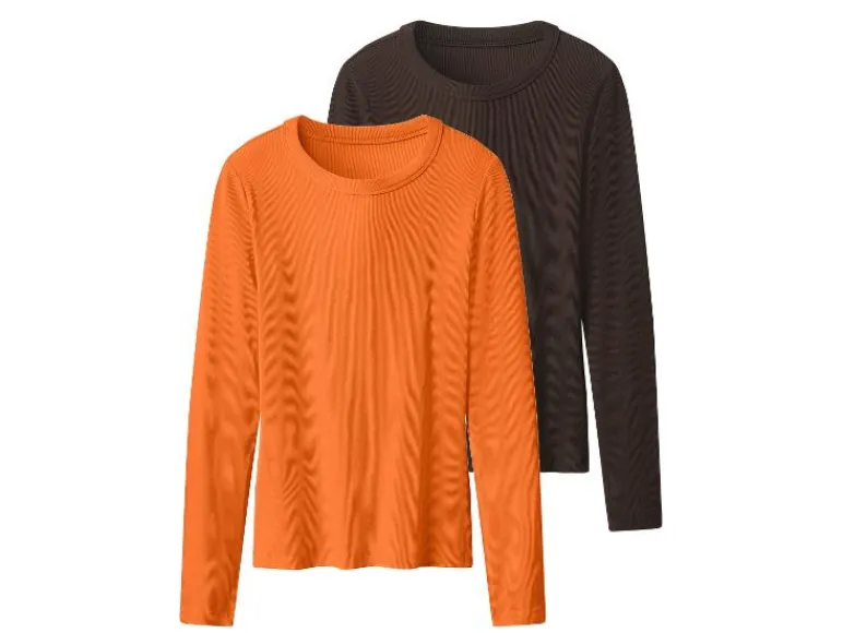 2 Geribde dames shirts<esmara® Outlet