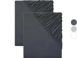 2 jersey hoeslakens 90-100 x 200 cm<LIVARNO home Outlet