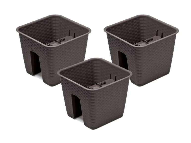 3 railing bloempotten<Prosperplast Discount