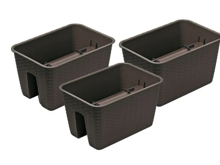 3 railing bloempotten<Prosperplast Discount