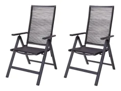 2 verstelbare tuinstoelen Miami<LIVARNO home Clearance