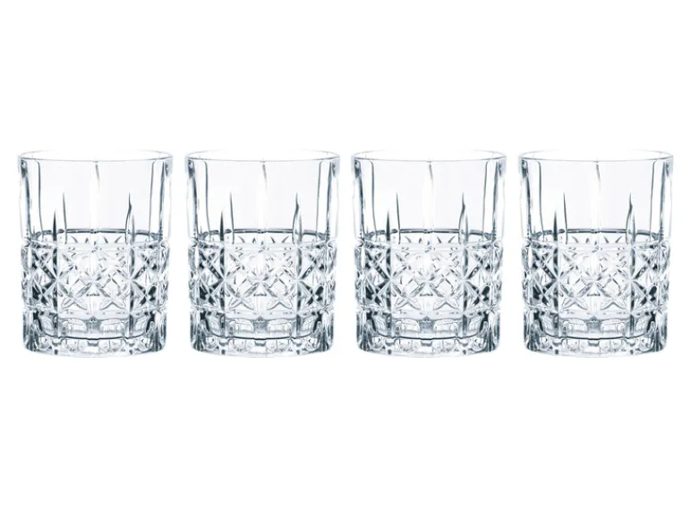 4 whiskyglazen of 4 long drink glazen<SPIEGELAU Sale