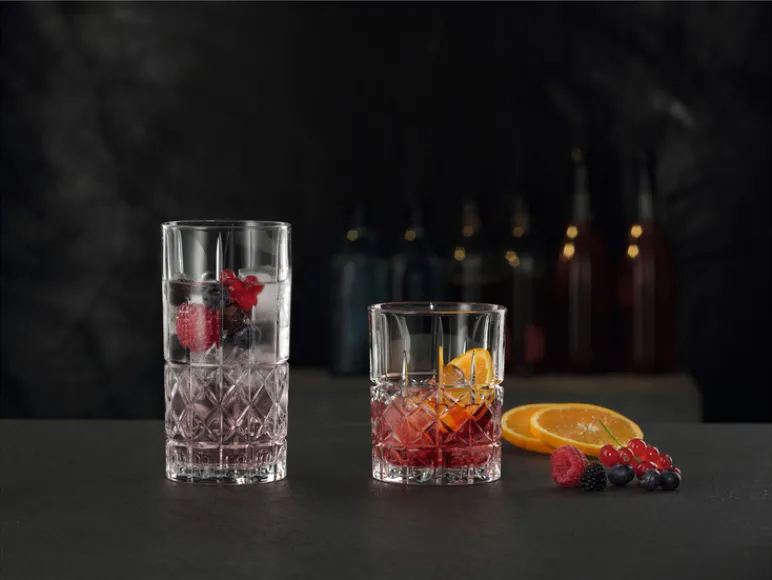 4 whiskyglazen of 4 long drink glazen<SPIEGELAU Sale