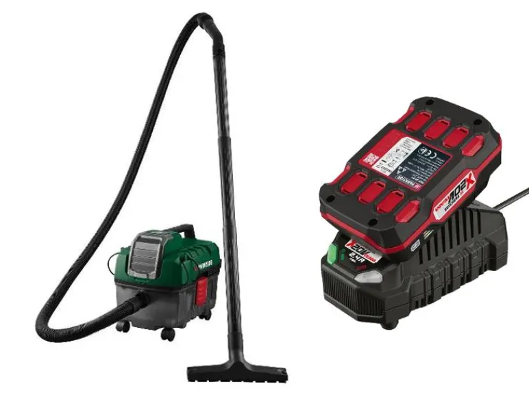 Accu nat en droog stofzuiger 20 V met accu en lader<PARKSIDE® Hot
