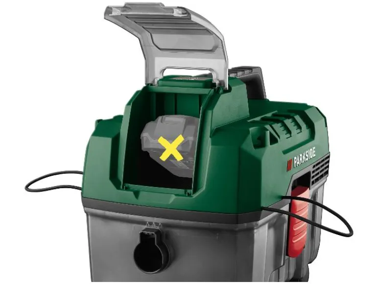 Accu nat en droog stofzuiger 20 V met accu en lader<PARKSIDE® Hot