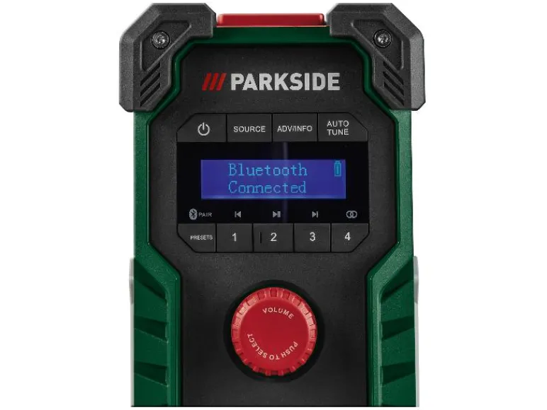 Accu-bouwradio 12 V, 20 V of 230 V zonder accu en lader<PARKSIDE®