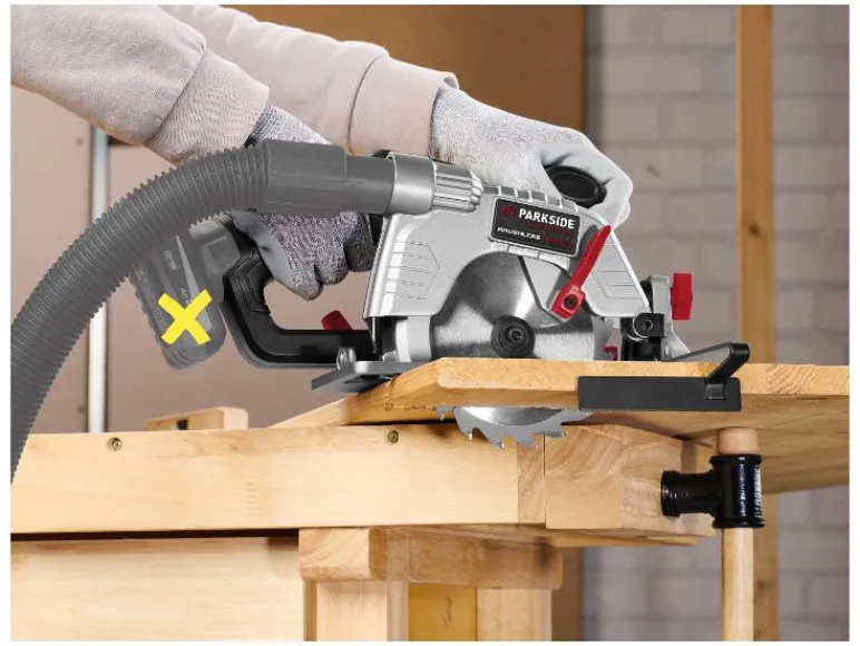 Accu-cirkelzaag 12 V zonder accu en lader<PARKSIDE PERFORMANCE® Outlet