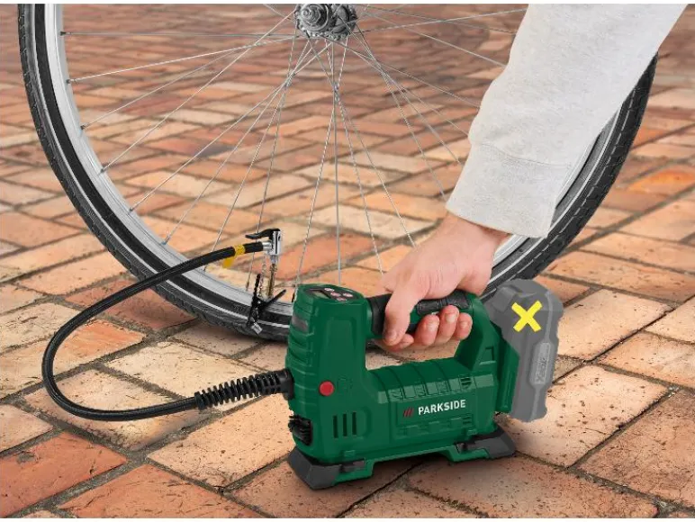 Accu-compressor 20 V zonder accu en lader<PARKSIDE® Clearance