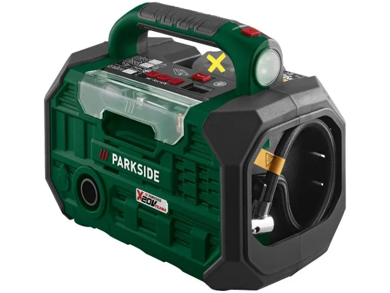 Accu-compressor en -luchtpomp 20 V zonder accu en lader<PARKSIDE® New