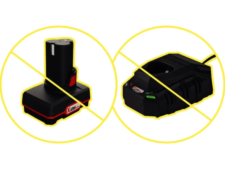 Accu-haakse slijper 12 V zonder accu en lader<PARKSIDE® Hot