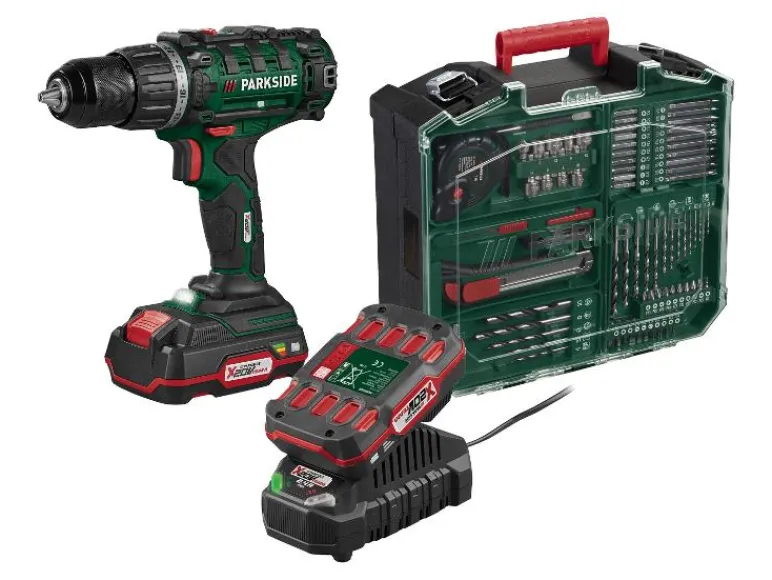 Accu-schroefboormachine set 20 V met 2 Ah accu en 2,4 A lader<PARKSIDE® Hot