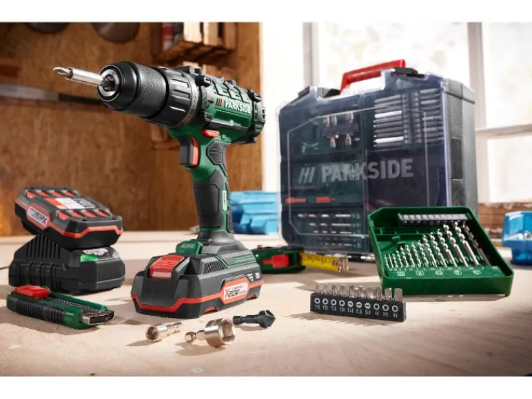 Accu-schroefboormachine set 20 V met 2 Ah accu en 2,4 A lader<PARKSIDE® Hot