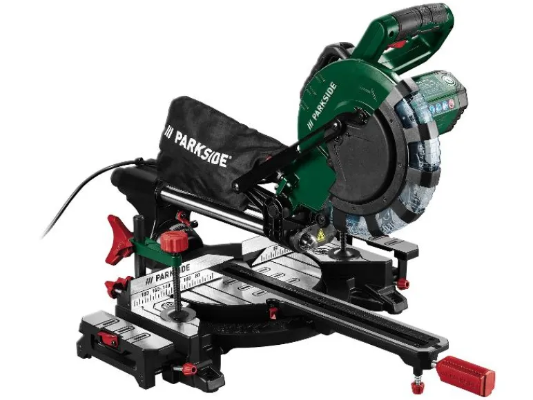 Afkortzaag met verstekfunctie 2000 W - zaagblad 210 mm<PARKSIDE® Clearance