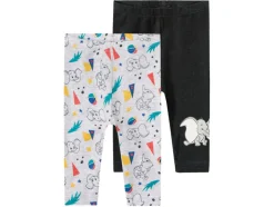 Baby leggings, 2 stuks, met hoog bio-katoengehalte< Clearance