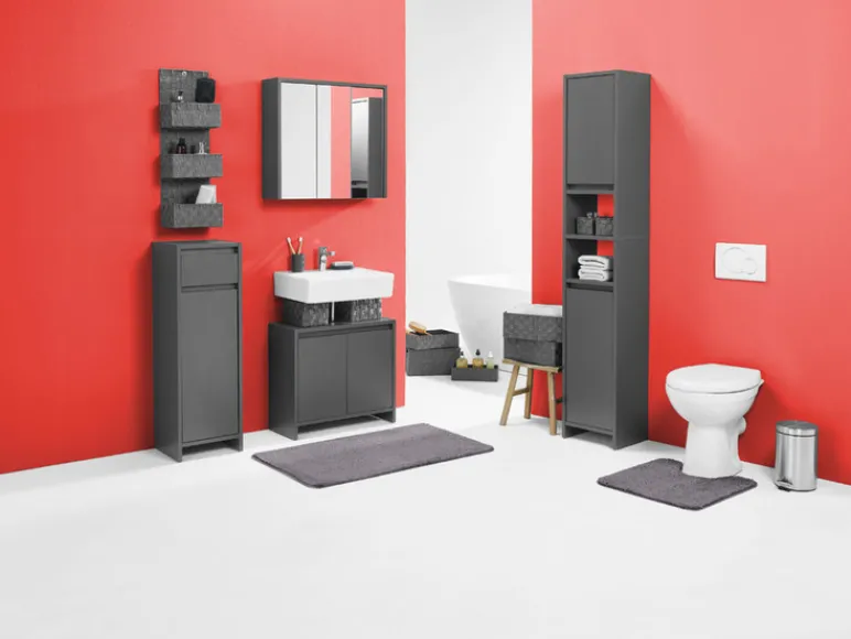 Badkamerkast met wasmand Oslo<LIVARNO home Outlet