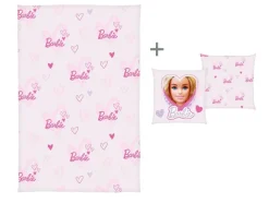 Barbie Deken met kussen 100 x 150 cm< Clearance