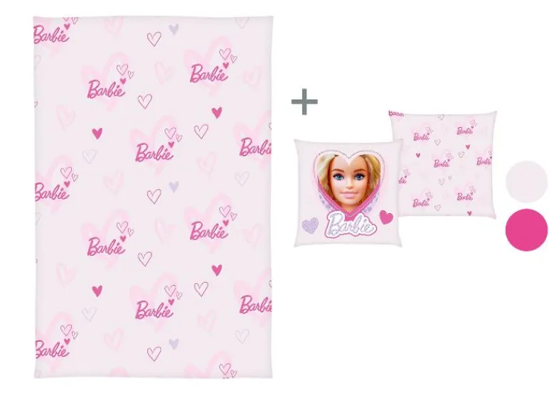 Barbie Deken met kussen 100 x 150 cm< Clearance