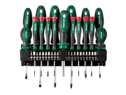 Bit- en schroevendraaierset met wandhouder<PARKSIDE® Discount