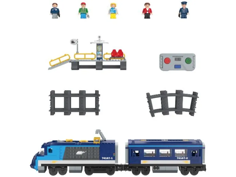 Bouwstenen set trein<Playtive Clippys New