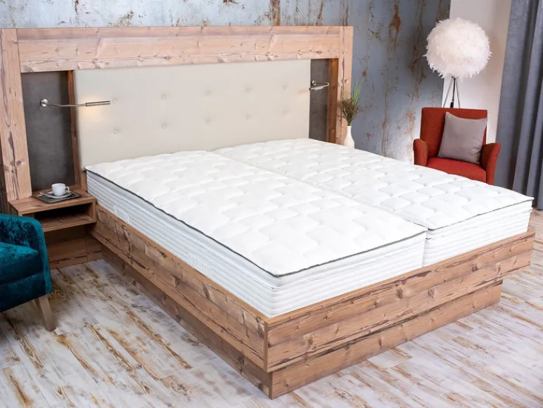 Boxspringmatras met pocketveringkern en gelschuim topper Royal Flex<BeCo Clearance