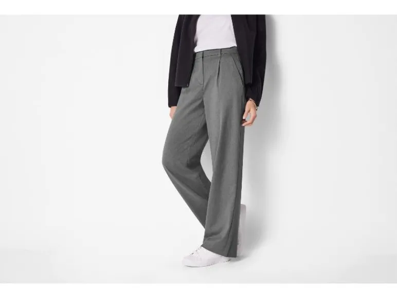 Dames flanellen broek - Wide leg<esmara® Online
