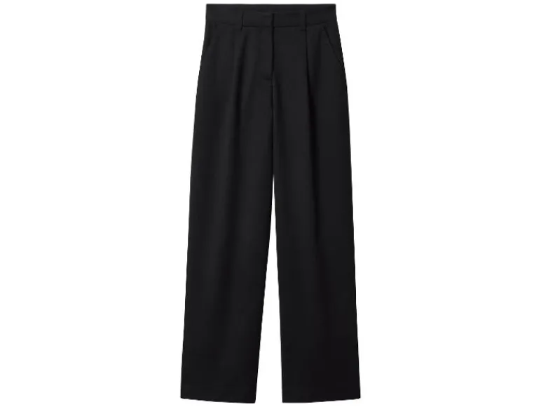 Dames flanellen broek - Wide leg<esmara® Online