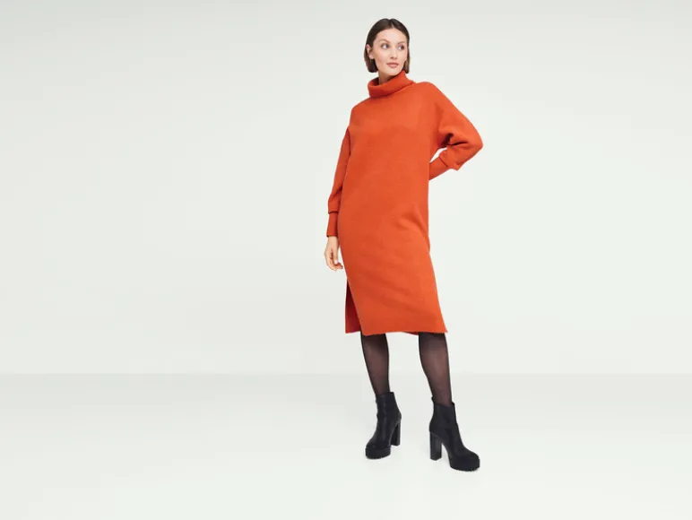 Dames grofgebreide jurk<esmara® Clearance