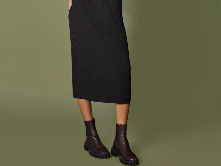 Dames midi-gebreide jurk<esmara® Sale