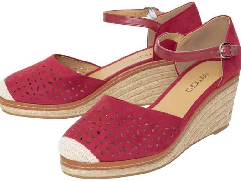 Dames sandalen met sleehak<esmara® Online
