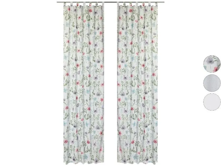 2-delige gordijnenset 120 x 300 cm<LIVARNO home Hot