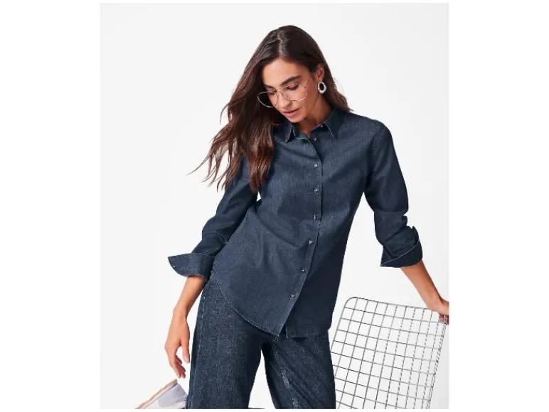 Denim dames blouse<esmara® Clearance
