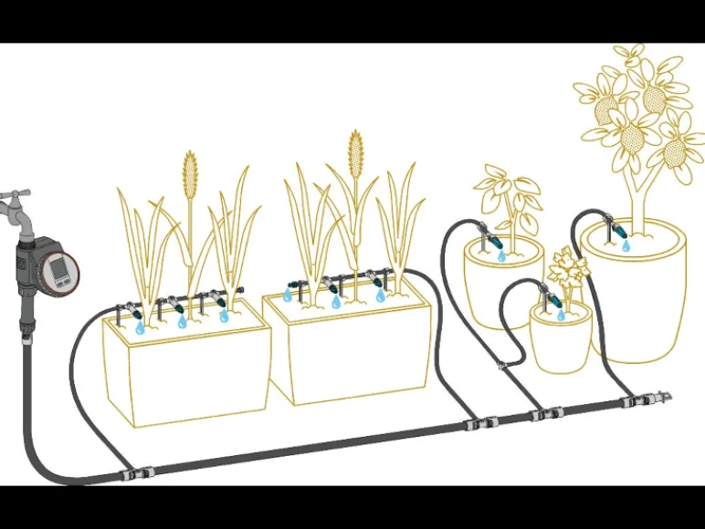 Druppelirrigatie voor de tuin Micro-Drip-System<Gardena