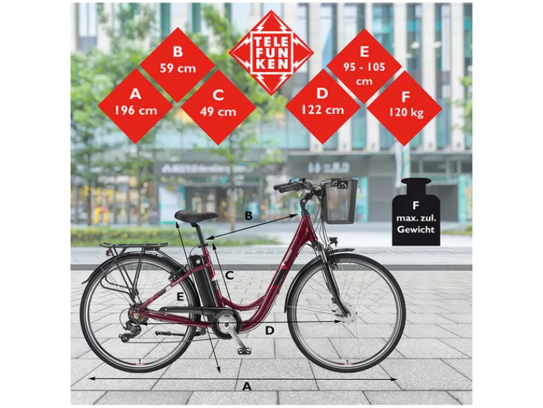 E-bike City RC822 multitalent 28"<TELEFUNKEN Hot