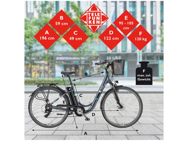 E-bike City RC822 multitalent 28"<TELEFUNKEN Hot