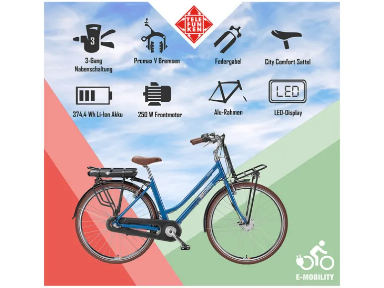 E-bike City RT530 28"<TELEFUNKEN Outlet