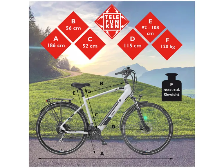 E-bike Trekking XC941 Expedition 28"<TELEFUNKEN Hot