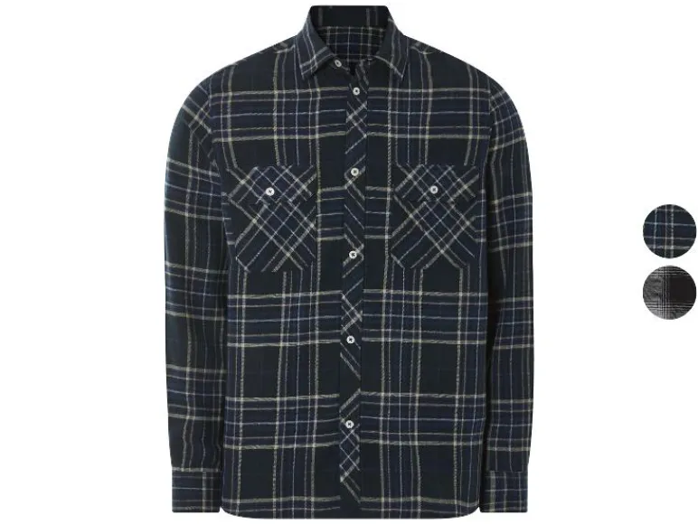 Flanellen heren overhemd<LIVERGY® Clearance