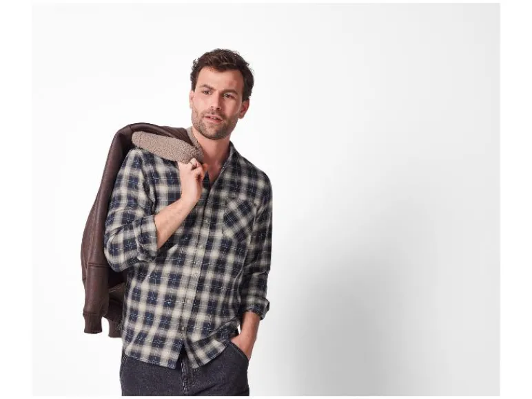 Flanellen heren overhemd<esmara Men Discount