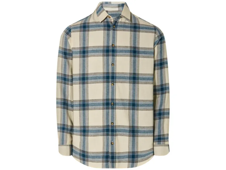 Flanellen heren overhemd<LIVERGY® Outlet