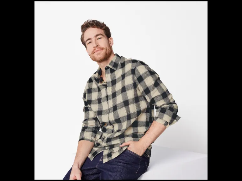 Flanellen heren overhemd<esmara Men Clearance