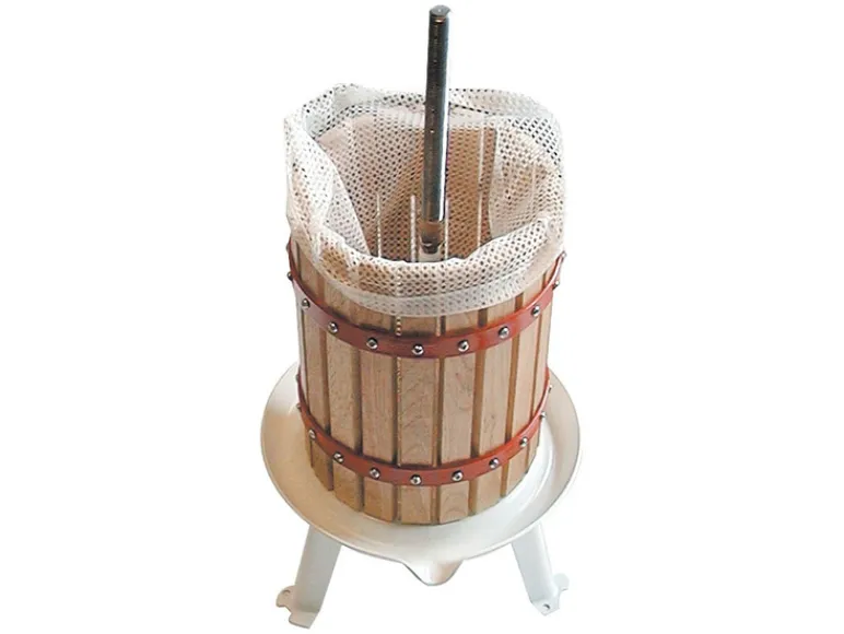 fruitpers, 6, 12, 18 of 30 liter, mechanisch, met stalen spindel<Güde Discount