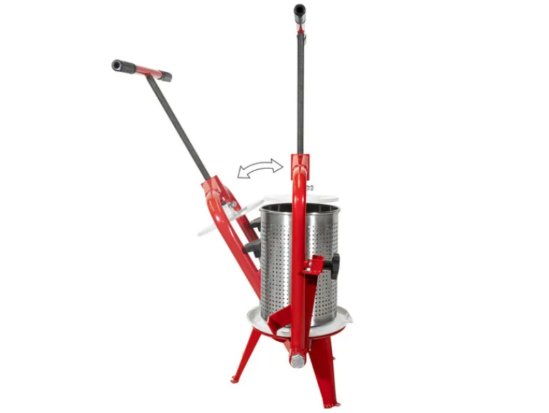 fruitpers, 6, 12, 18 of 30 liter, mechanisch, met stalen spindel<Güde Discount