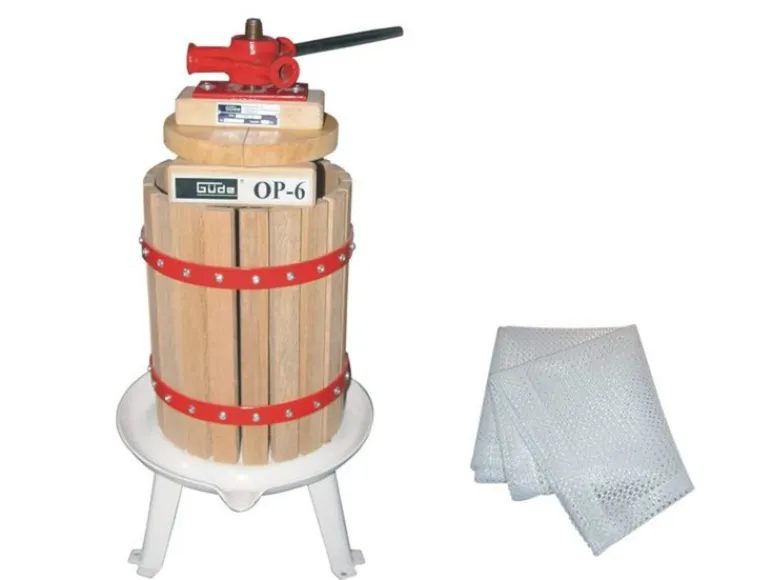 fruitpers, 6, 12, 18 of 30 liter, mechanisch, met stalen spindel<Güde Discount