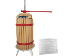 fruitpers, 6, 12, 18 of 30 liter, mechanisch, met stalen spindel<Güde Discount