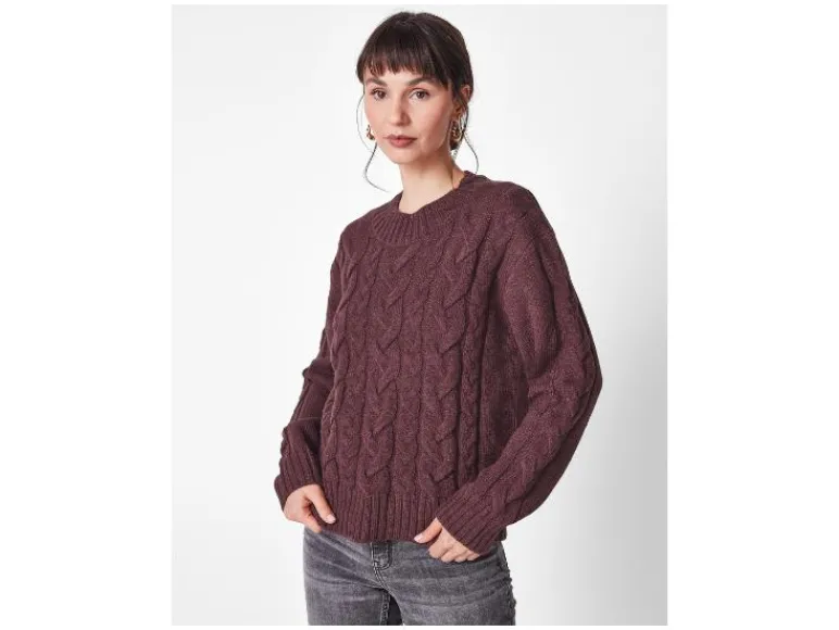 Grofgebreide dames trui<esmara® Online
