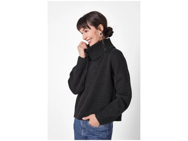 Grofgebreide dames trui<esmara® Online